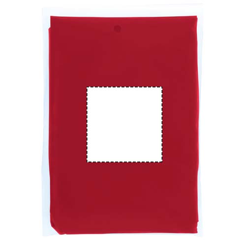 Poncho impermeabile monouso in materiale riciclato certificato GRS con custodia Mayan 