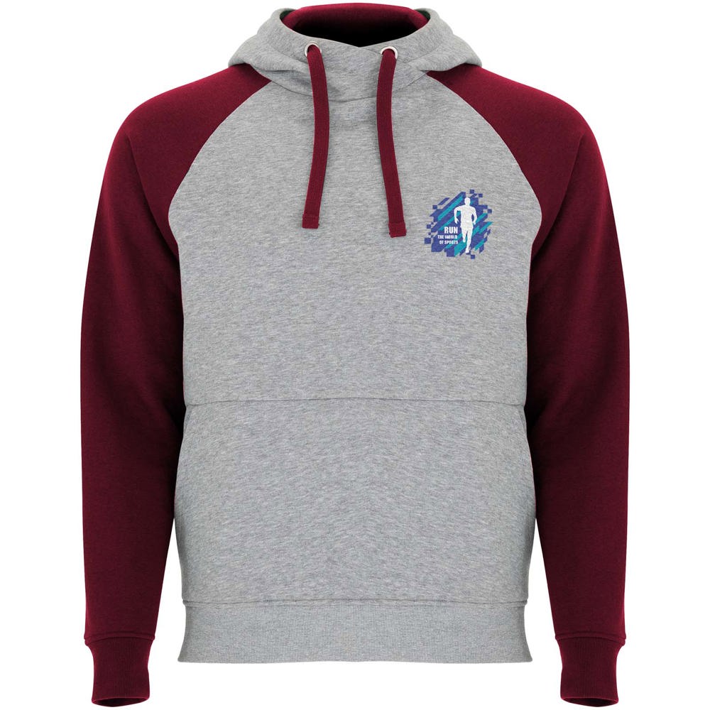 Felpa con cappuccio unisex bicolore Badet