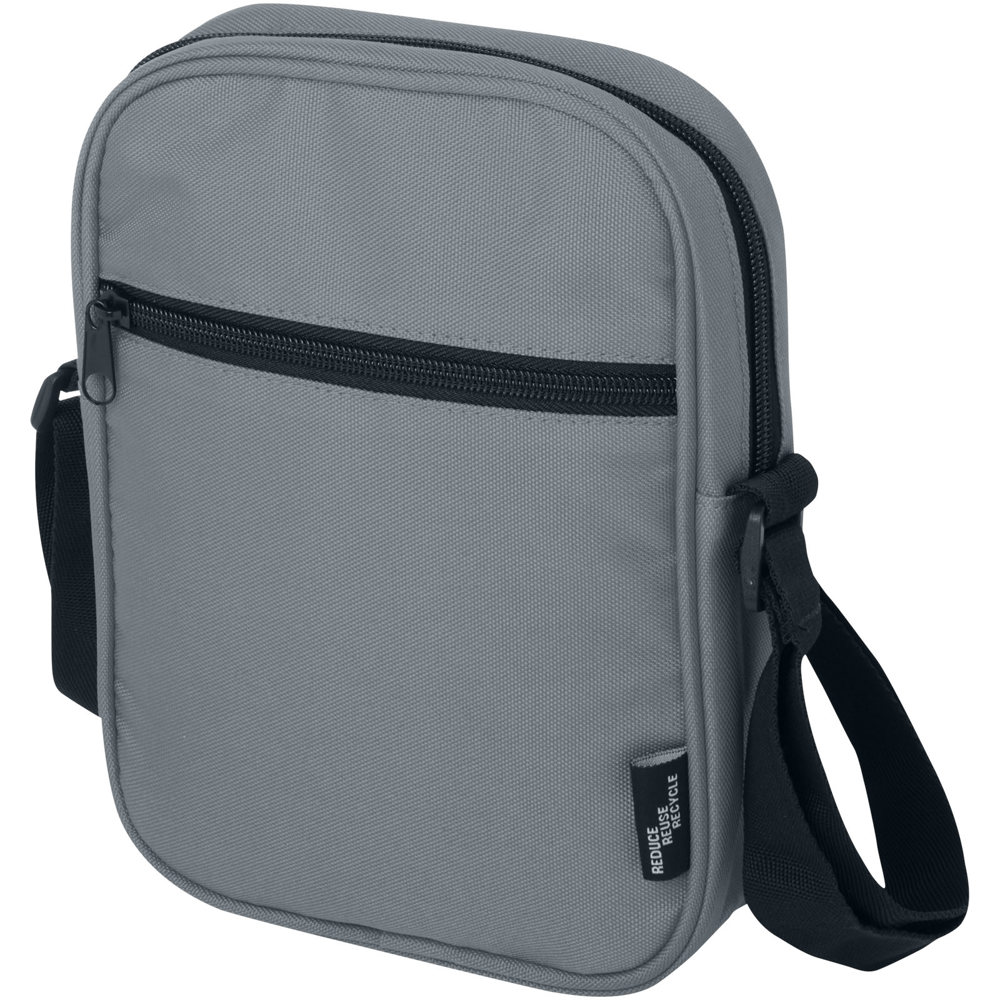 Borsa a tracolla in materiale riciclato certificato GRS Byron 2l - Grigio