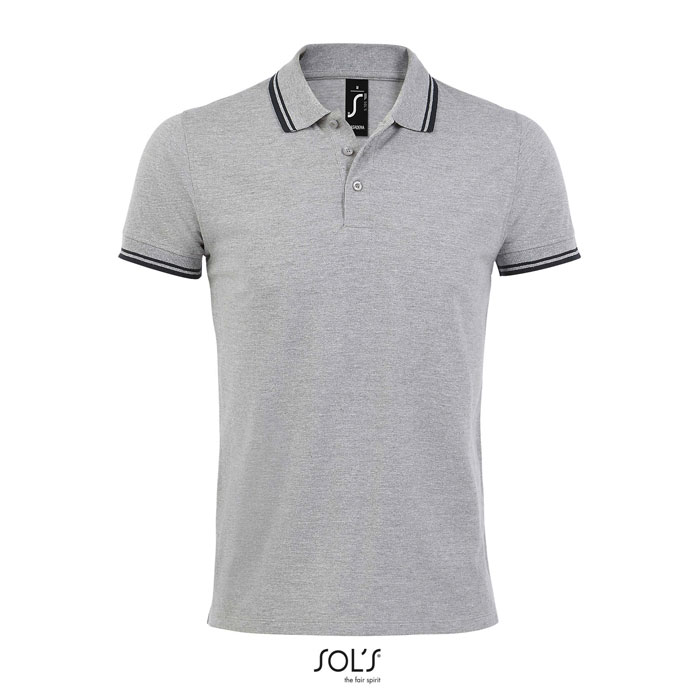 PASADENA MEN - PASADENA POLO UOMO 200 - Grey Melange/ French Navy