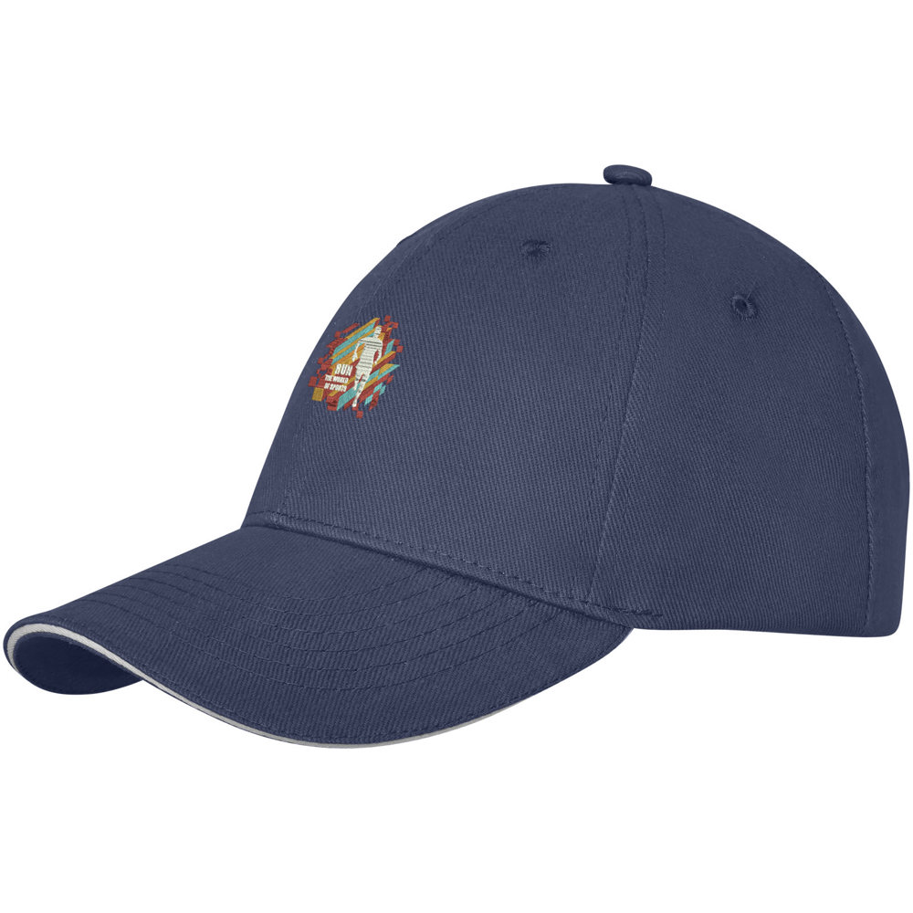 Cappellino Darton a 6 pannelli con visiera a sandwich