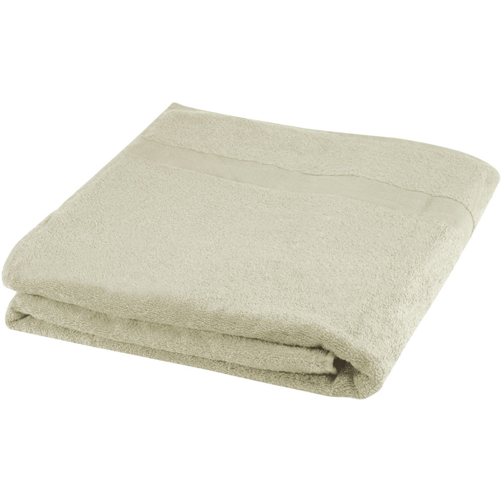 Asciugamano 100 x 180 cm in cotone da 450 g/m² Evelyn - Grigio chiaro