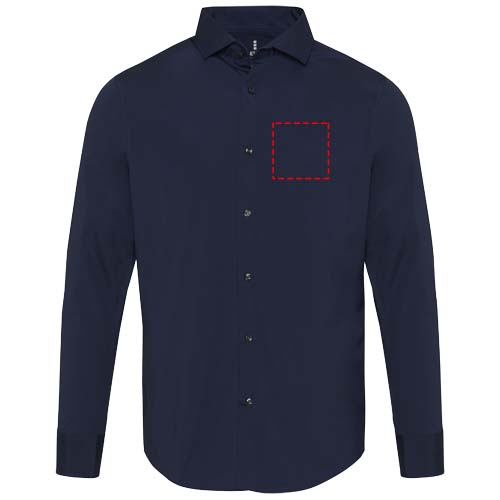 Camicia da uomo in tessuto popeline da 133 g/m² Carnelian