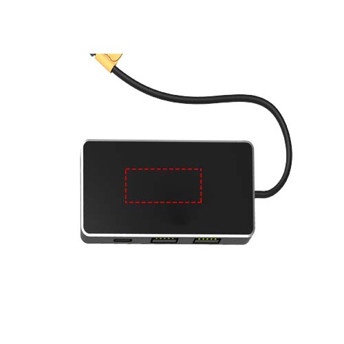 Hub USB 8 in 1 con doppio ingresso e 6 porte SCX.design H20