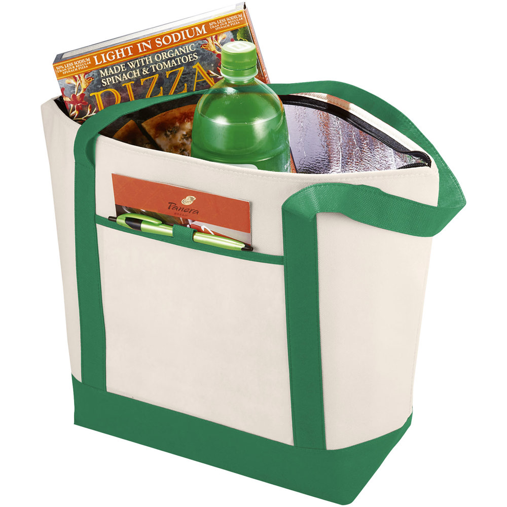 Borsa termica in TNT Lighthouse - 21L - Natural, Verde