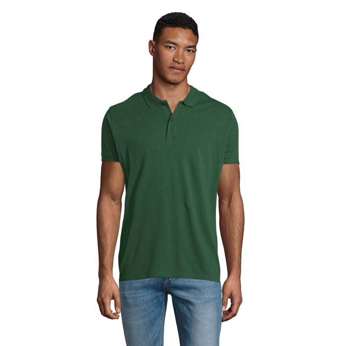PLANET MEN - Polo PLANET UOMO 170g - Verde Bottiglia