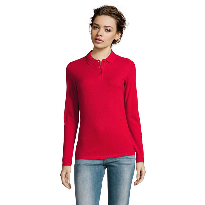PERFECT LSL WOMEN - PERFECT POLO LSL DONNA 180 - Rosso
