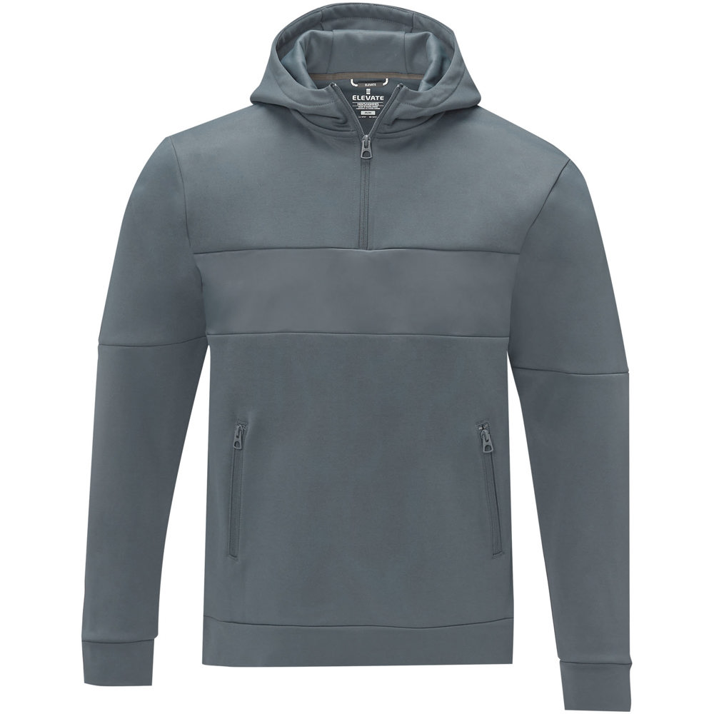 Felpa anorak con cappuccio da uomo a mezza zip Sayan