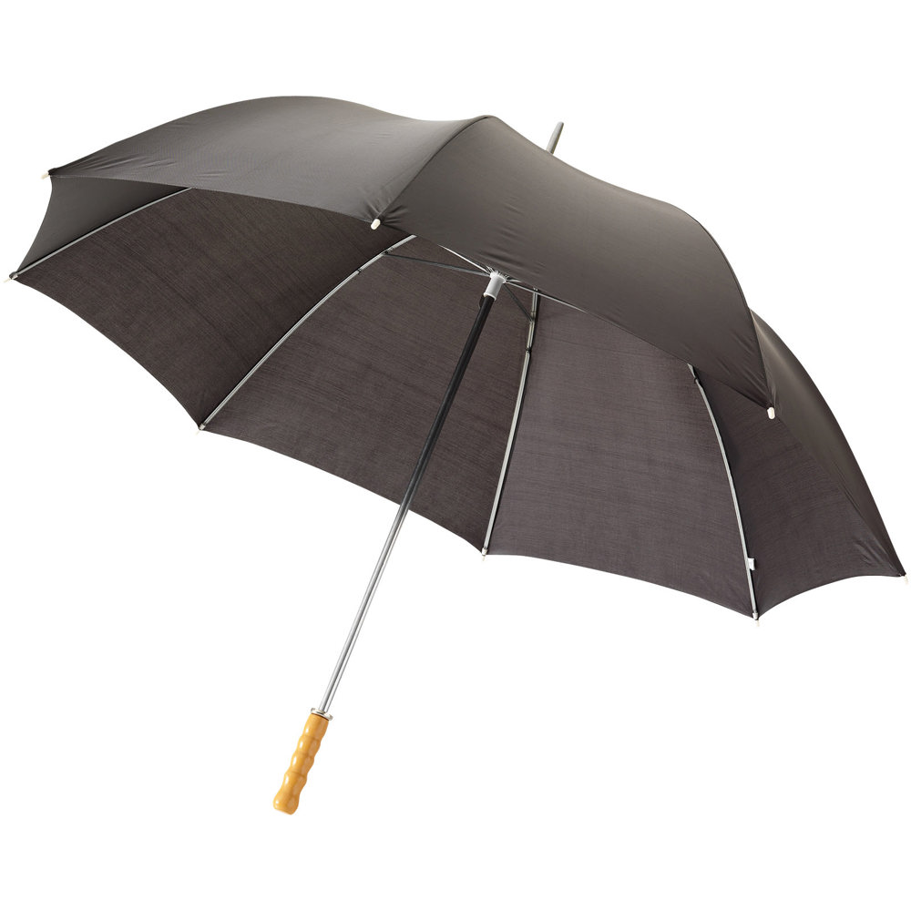 Ombrello golf Karl da 30'' con manico in legno - Nero