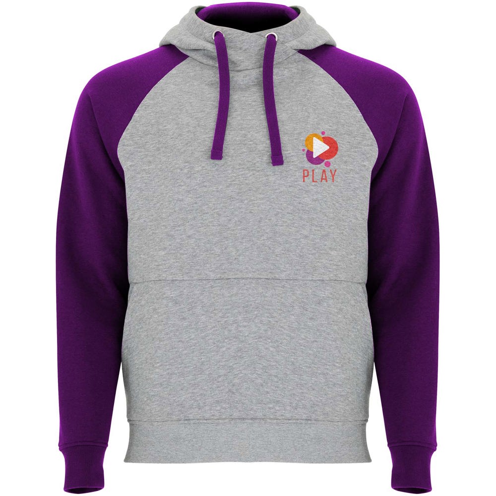 Felpa con cappuccio unisex bicolore Badet