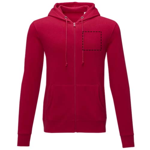 Felpa Charon con cappuccio full zip da uomo