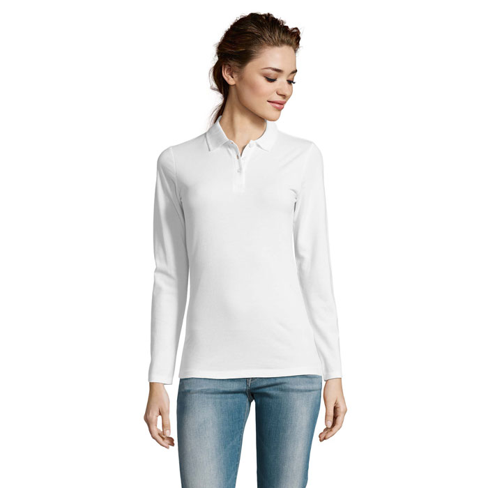 PERFECT LSL WOMEN - PERFECT POLO LSL DONNA 180 - Bianco