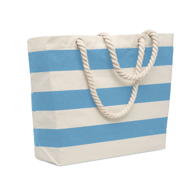 HEAVEN STRIPE - Borsa mare in cotone 220 gr/m² - Blu Bambino