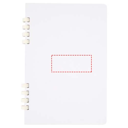 Blocco note a spirale formato A5 con copertina rigida in materiale riciclato certificato RCS Fil